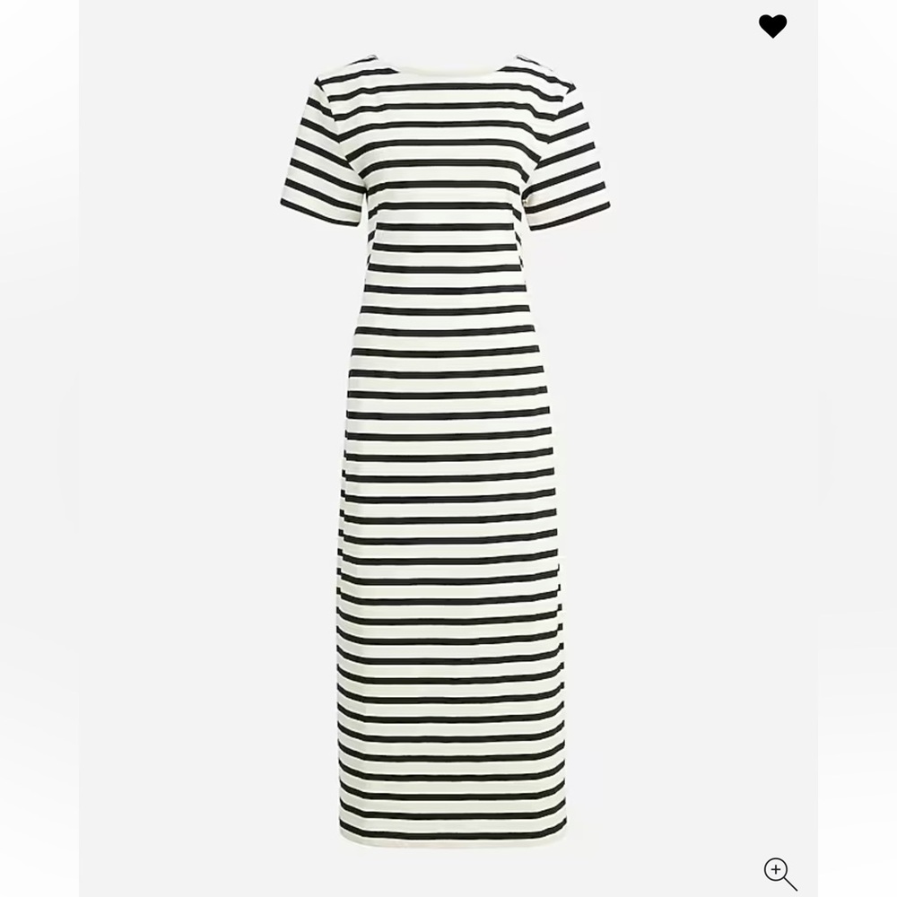J. Crew Classic mariner cloth dress in stripe